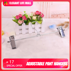 Stainless Steel Clothes Hanging Rack Household Trouser Hangers with Clips Pants Hanger Organizer