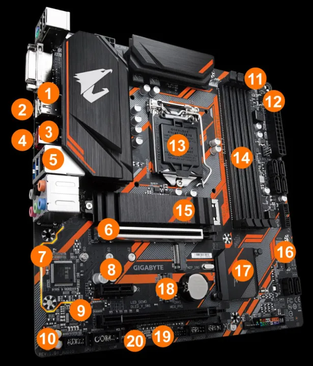 GIGABYTE/เมนบอร์ด B360 M