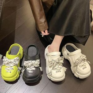 COD Mediy Summer Sandals Clog Sandals for Women High Quality Waterproof Platform Casual Women Outdoor Slippers