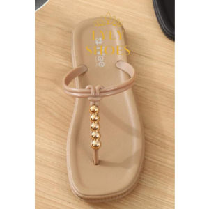 Sandal Selop Wanita Karet Ivee Motif Tali 1 Jepit Motif Pernak Pernik 2305-K5