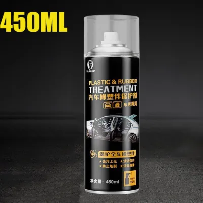 2Pcs Car Plastic Restore 450ml Rubber Plastic Refurbishment Nano Coating Waterproof Wear-resistant