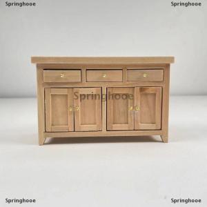 [COD] Springhooe 1ชิ้นตู้ตุ๊กตา1 12ห้องนั่งเล่นบ้านตุ๊กตาเบิร์ชขนาดเล็กตู้เก็บของจำลองอุปกรณ์ DIY