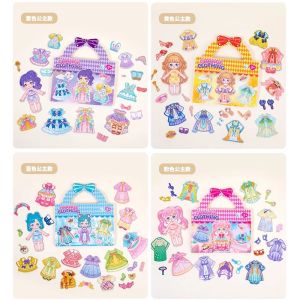 Replacement Toys Princess Lilly Styling Replacement Stickers Hair Accessories 3d Magnetic Change