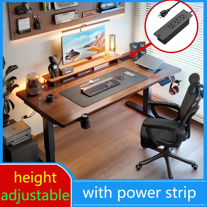 Standing Table Socket Position Adjustable Height Computer Table Electric Standing Desk Automatic ...