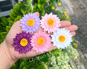 Hoa thược dược cách điệu làm thủ công từ giấy trang trí thiệp cho lễ 8/3 20/10 20/11