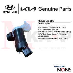 [ORIGINAL] Washer Fluid Pump Fits KIA Carnival Sorento / HYUNDAI Santa Fe Palisade (98510-A9000)