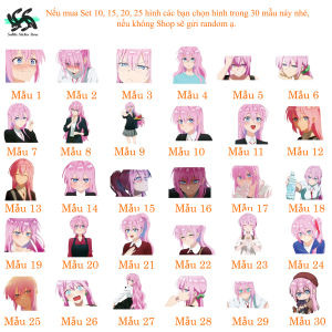 Shikimoris Not Just a Cutie - Set 10/15 Sticker Shikimori anime Bạn gái tôi còn ngầu hơn cả tôi/Shikimoris Not Just a Cutie hình dán trang trí laptop điện thoaị dán trang trí chống nước chống xước