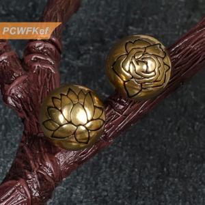 【PCWFKef】 กระดุมกี่เพ้า2ชิ้นสูท Hanfu ย้อนยุคหัวเข็มขัดจีนกระดุมทองเหลืองทรงกลม DIY สร้อยข้อมือทองแดงเครื่องประดับ