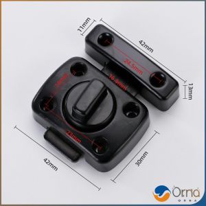Orna 42mm ขนาดเล็ก กลอนสับประตู กลอนล็อคแบบบิด ล็อคสลักแบบหมุน สำหรับประตู หน้าต่าง วัสดุโลหะผสม door locks