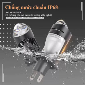 Đèn Pha LED V50 Pro H4 40W Siêu Sáng Cho Xe Máy Ô Tô – Ánh Sáng Trắng 6000K Chip LED Cao Cấp Tăng Sáng Gấp Nhiều Lần B