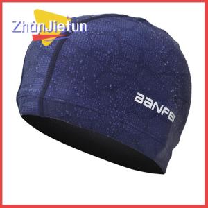 zhanjietun Mùa Hè Mũ Bơi Nylon Độ Đàn Hồi Cao Linh Hoạt Bền Dành Cho Người Lớn Mũ Bơi