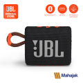 JBL Go3 ลำโพงบลูทูธแบบพกพา กันน้ำกันฝุ่นระดับ IP67 ใช้งานได้นานสูงสุด 5 ชั่วโมง. 