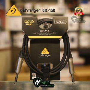 Behringer GIC-150 Gold Performance 1.5 m (5 ft) Instrument Cable