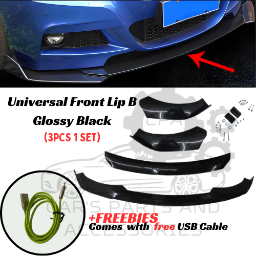 Cpa Universal Pcs Car Front Lip Chin Bumper Body Kits Splitter Car