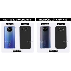 Ốp lưng chống sốc Poco X3 Pro/ X3 NFC trong suốt silicon bảo vệ camera-Cool Case