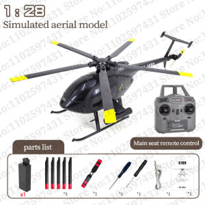 ST【In stock】【Original Available】RC ERA New 1:28 C189 bird RC Helicopter TUSK MD500 Dual Brushless Simulation Model 6-Axis Gyro Simulation Model Toys