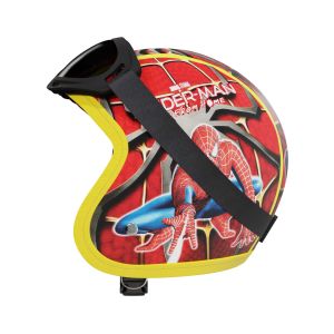 Helm Anak Bogo Retro Karakter Kartun SNI 2 3 4 5 6 7 Tahun Lucu Unik Berkendara Aman Motif Spider Merah Kacamata