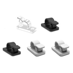 20Pack Cable Clips SelfAdhesive Wire Holders Cable Management Cable Clamps Ideal For Home Office And Student Use