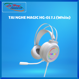 Tai Nghe Gaming Chụp Tai MAGIC HG-01 Black/ White 7.1 - Hàng Chính Hãng