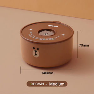 【LINE FRIENDS】Ceramic Bento Lunch Box Fresh-Keeping Bowl 3-piece Set with Lid