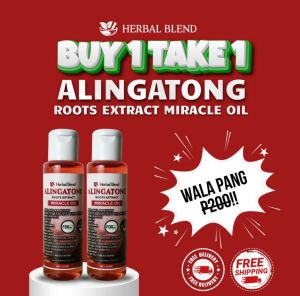 BUY 1 TAKE 1 Alingatong Miracle Oil Organic Natural Herbal Gout Muscle Pain Cholesterol  4.9  386 ratings 53K+ Sold