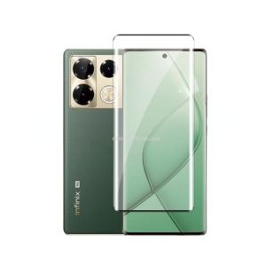 Infinix Note 40 Pro Plus Pro + 40Pro + Note40Pro Note40 + 4G 5G 2024ตัวป้องกันหน้าจอกล้อง3D โค้งกระจกเทมเปอร์เลนส์หน้าเคสเต็มตัวฟิล์มโปร่งใสบางเฉียบใส