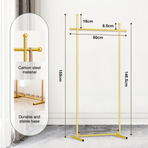 Eurosofa Light Luxury Coat Rack Stand Hanger Floor Modern for Home Bedroom Clothes Hanging Rack Heavy Duty Garment Coat Racks Umbrella Stands With Shoe storage Hat Holder