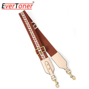 Evertoner Túi yên ngựa có thể điều chỉnh thay thế dây đeo vai rộng Canvas nối Phụ kiện túi da
