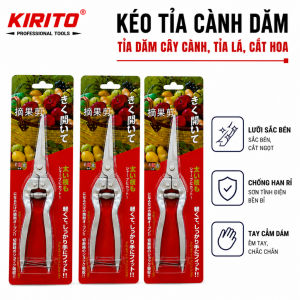 [COMBO 3 Chiếc] Kéo tỉa cành dăm thép trắng cho cây cảnh cây bonsai - Kéo tỉa dăm tay đỏ