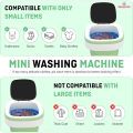 Mini Portable Washing Machine 12L Foldable Washer with 3 Wash Programs, Compact Laundry for Baby Clothes, Socks. 