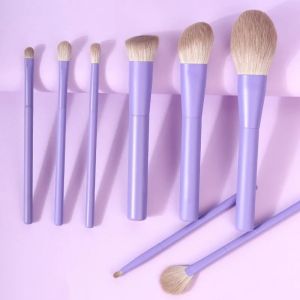 Purple Pink Makeup Brushes Set Synthetic Hair Vegan Brush 8 Pcs Beauty Tool For Foundation Eye Shadows Blending Powder Cosmetic2026