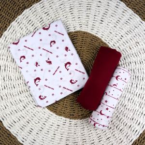 Bedong Bayi Flanel 3pcs Selimut Bayi Baby(Size 110x90)Set Lengkap Jumbo Laki Laki Perempuan Tebal