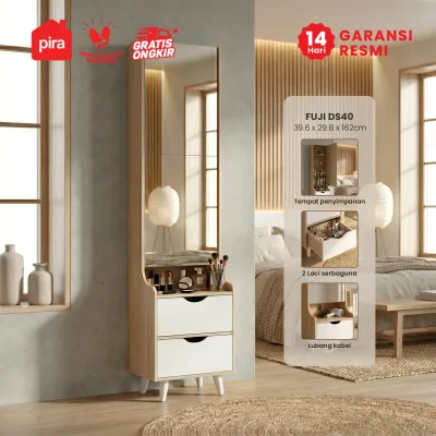 PIRA METROPOLIS OX - FUJI DS40 Meja Rias / Cermin Full Body / Meja Rias Minimalis