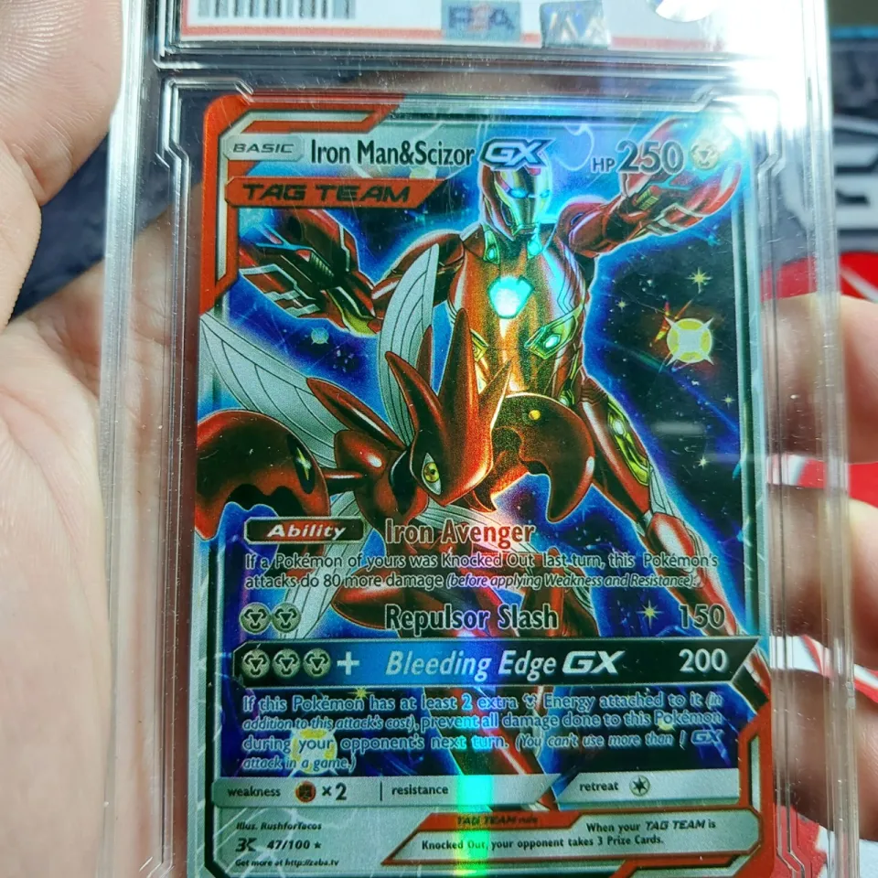 ポケモンカードゲーム Quang Minh Quang Lá pokemon BASIC Iron Man Scizor EX TAG TEAM TẶNG kèm top