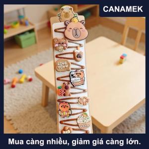 【CANAMEK】 10 cái dễ thương capybara Mini Kẹp Tóc Cô Gái phụ nữ tóc Clip Mũ tóc Clip Side bangs Clip Mũ trẻ em Phụ kiện tóc
