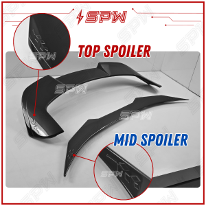 Perodua Traz OEM Gear Up Spoiler Rear Mid Spoiler Rear Trunk Lip Top Spoiler ABS Gloss Black Paint Wing Exterior Lips 2025 2026