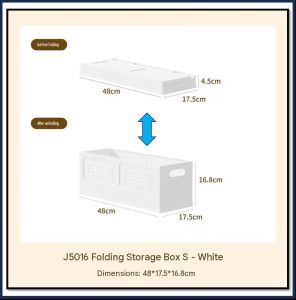 Ⓜ️ZEROIDEASⓂ️ PP Foldable and Stackable Storage Box Wardrobe Storage Bin Wardrobe Storage Box Wardrobe Organizer Box Cabinet Organizer Storage Box Cabinet Storage Box Closet Organizer Box Kitchen Storage Box Kitchen Organizer Box Folding Storage Box
