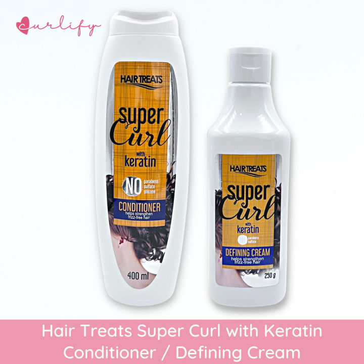 Hair Treats Super Curl with Keratin Conditioner Defining Cream Lazada PH