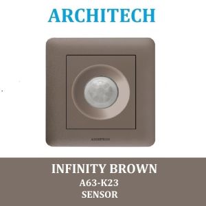 ARCHITECH INFINITY A63-K23 BROWN Sakelar - Saklar Lampu Sensor