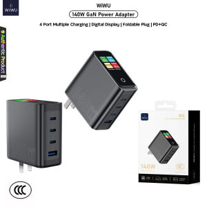 WiWU 140W Multiple Port Intelligent Display GaN Charger