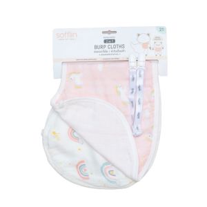 ผ้าอ้อมพาดบ่า 2in1 แบบไม่หล่นพื้น Sofflin