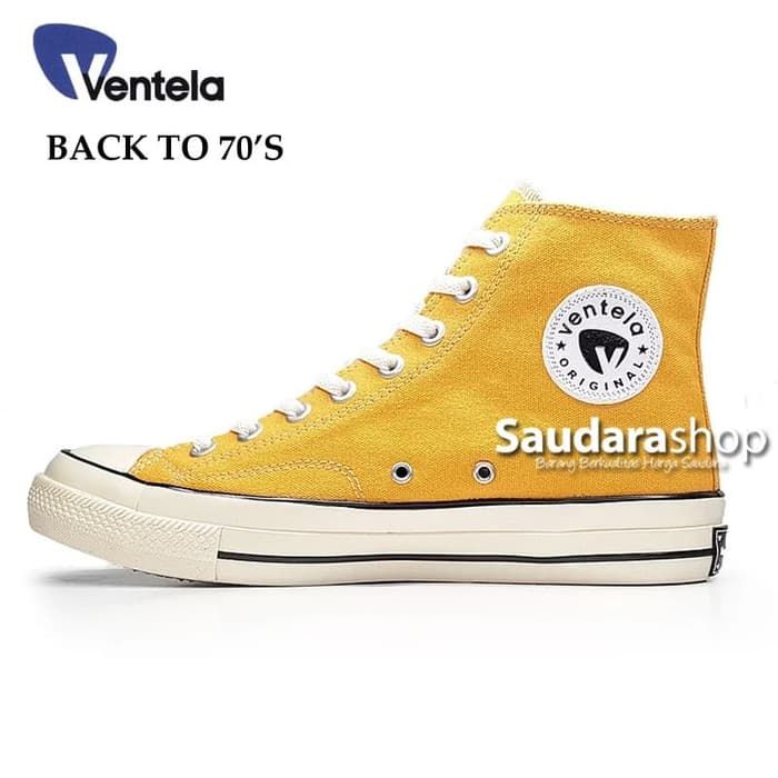 Sepatu Ventela BACK TO 70's Dark Yellow High Sepatu Ventela 70s