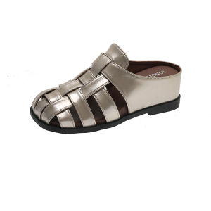 [Free Shipping] Baotou Sandals 2026 New Summer Collection Featuring A Hollowed-Out Design Pig-Cage Style Slip-On Thick-Soled Roman-Style Perfect For Vacations And Beach Wear