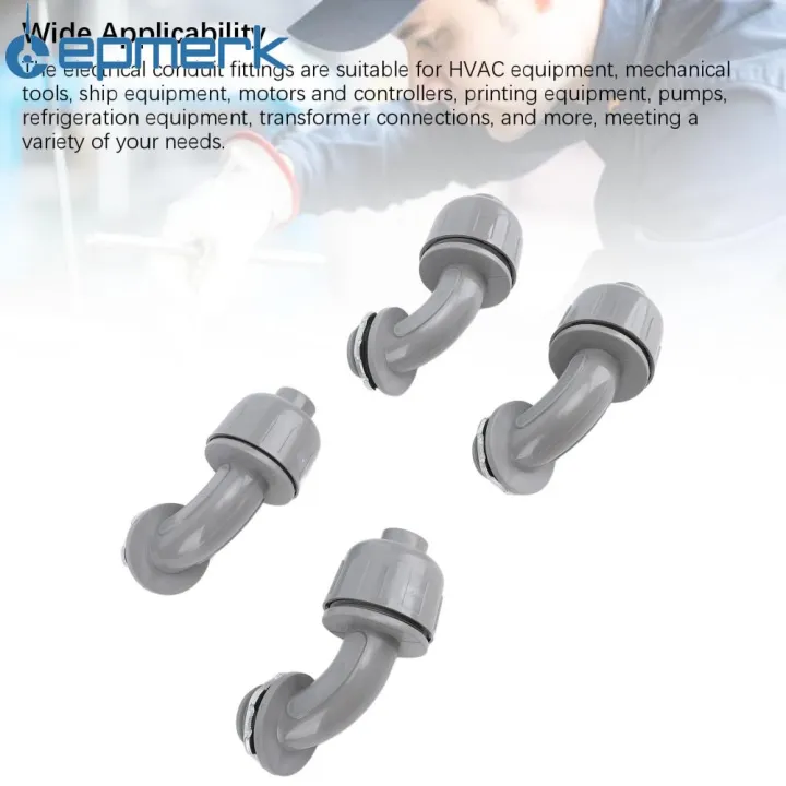 Conduit Connector Interface Lepmerk Liquid Tight Connector 20PCS 1/2 Inch NPT Interface Rugged ...