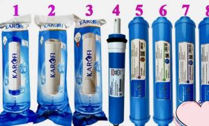 Combo 8 lõi lọc nước chính hãng  karofi 1 đến 8 - lõi 123 +Màng lọc +CÁC LÕI CHỨC NĂNG 5678.