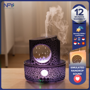 New 180ML Quiet Moon Water Drop Humidifier Home Heavy Fog Desktop Essential Oil Aromatherapy Machine