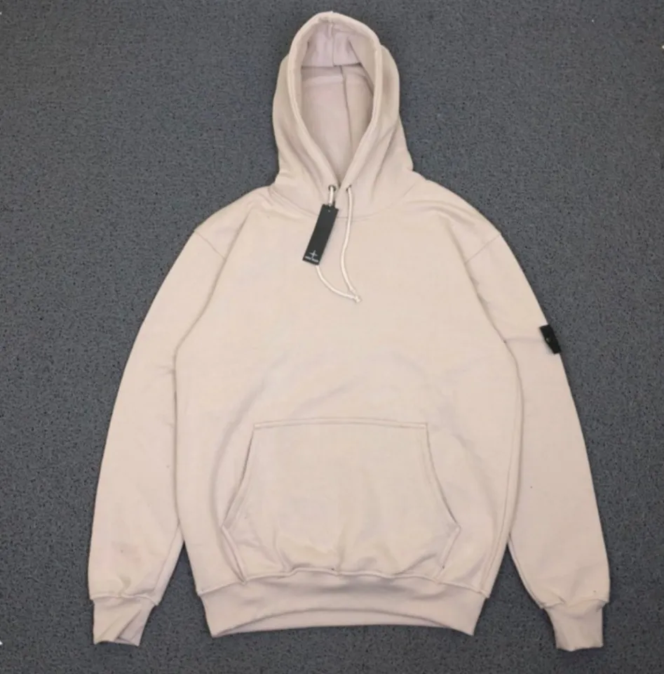 Stone Island Sweater Hoodie Pria Wanita Jumbo Hoodie Krem Stone Island  M 3Xl COD (Bayar Ditempat)