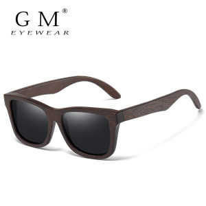 Kính râm GM Retro làm từ tre phân cực kính râm kiểu vuông lái xe kính bảo hộ nam Cat.3 dành cho nam và nhà thiết kế thương hiệu