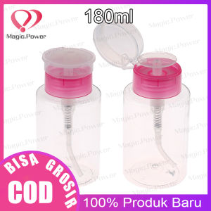 Botol Dispenser Kosong Model Tekan / Makeup Remover Water Pressing Bottle / Botol Pump Nail Art 180ml