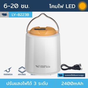 ไฟตะเกียงแค้มปิ้ง ไฟแคมป์ปิ้ง  โคมไฟ LED แบบพกพา Type-C ชาร์จไฟได้  20ชั่วโมง กันน้ำ 1200/2400mAh
